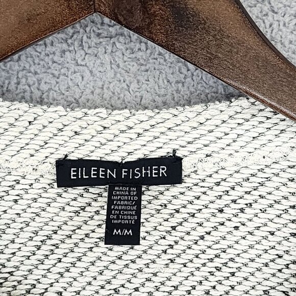 Eileen Fisher Womens M Tweed Organic Cotton Full Zip Jacket GT - Picture 4 of 8